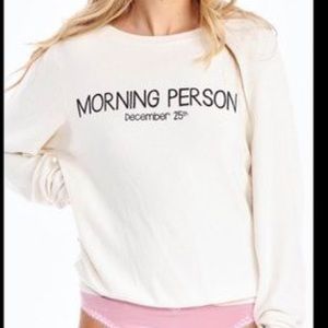 WILDFOX Morning Person Christmas Sweater